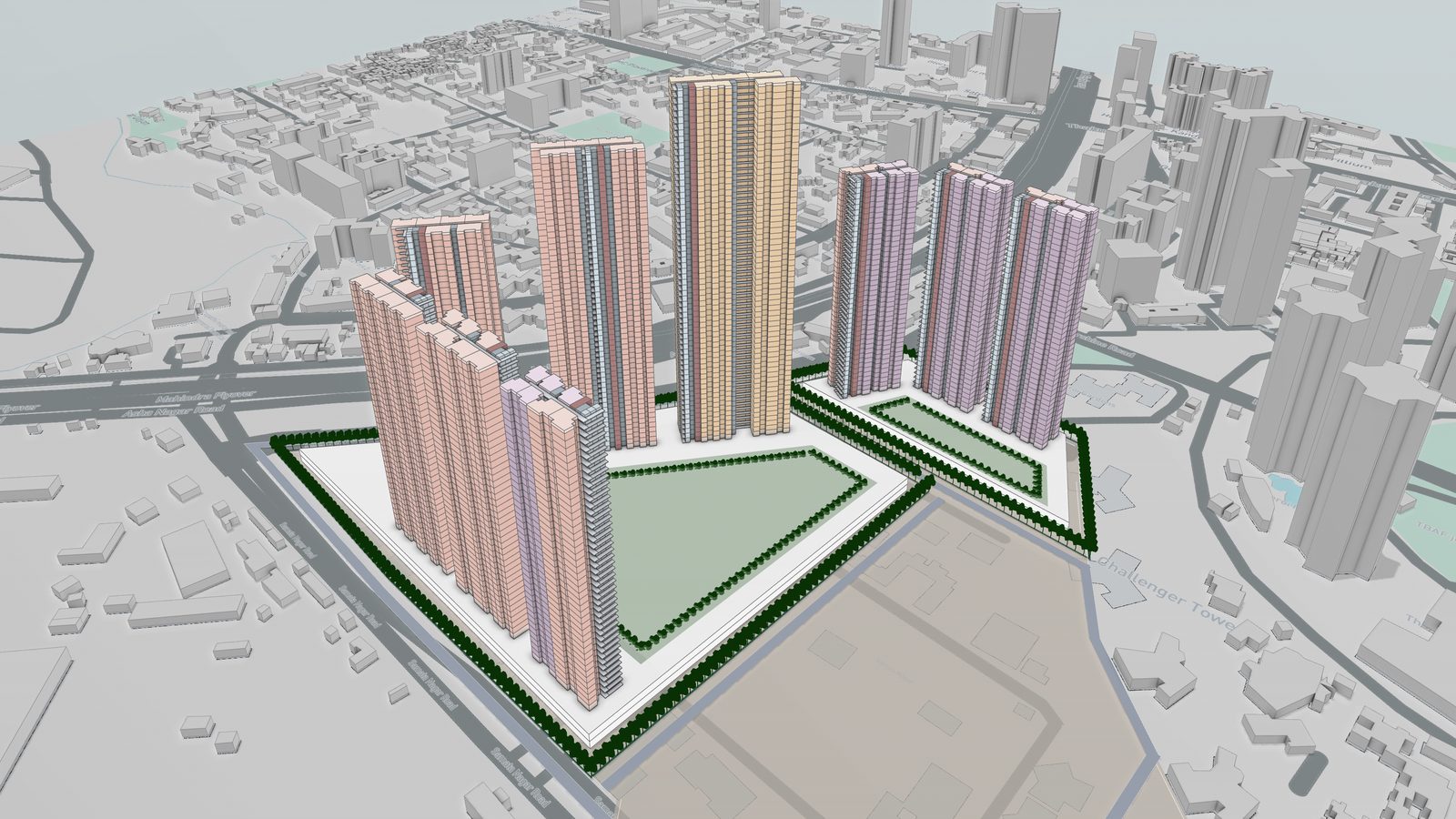 Masterplanning render