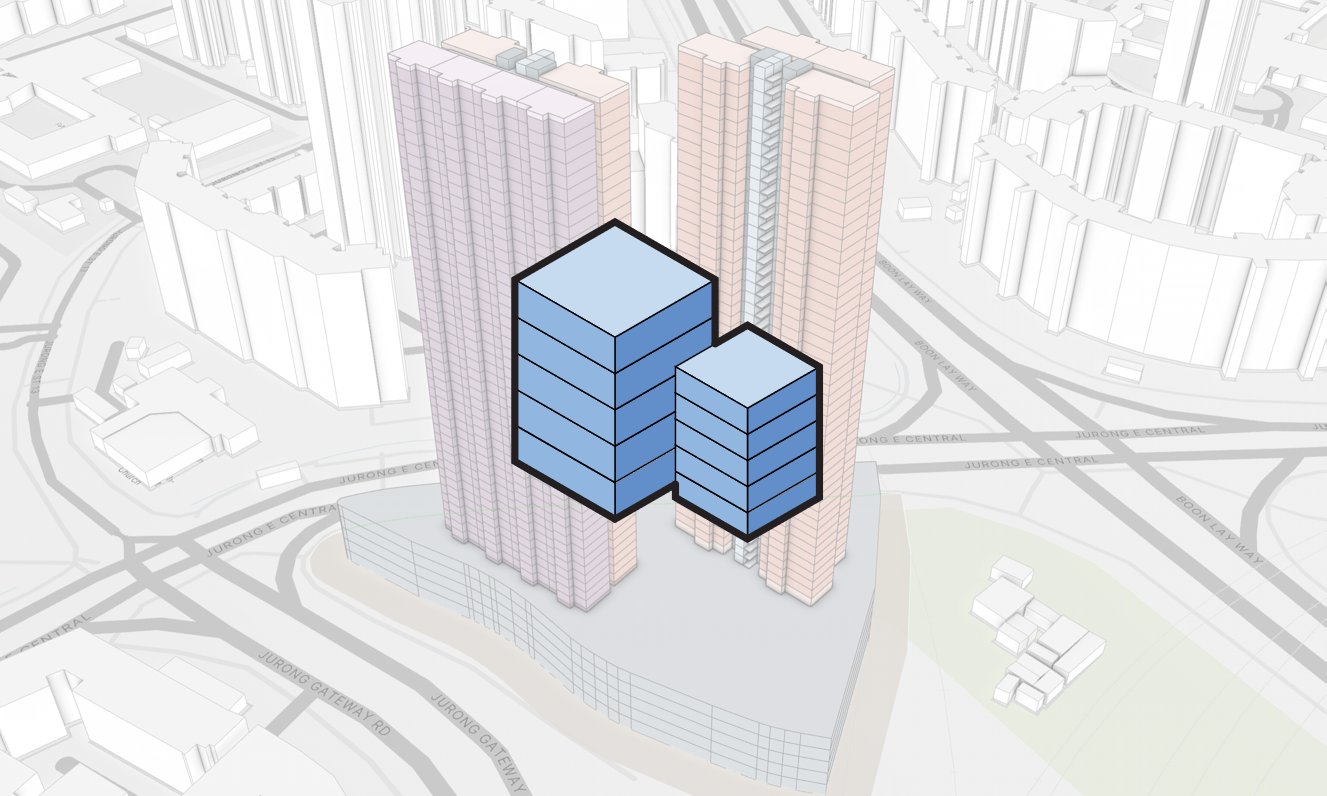 Residential feasibility scheme generated in PODIUM